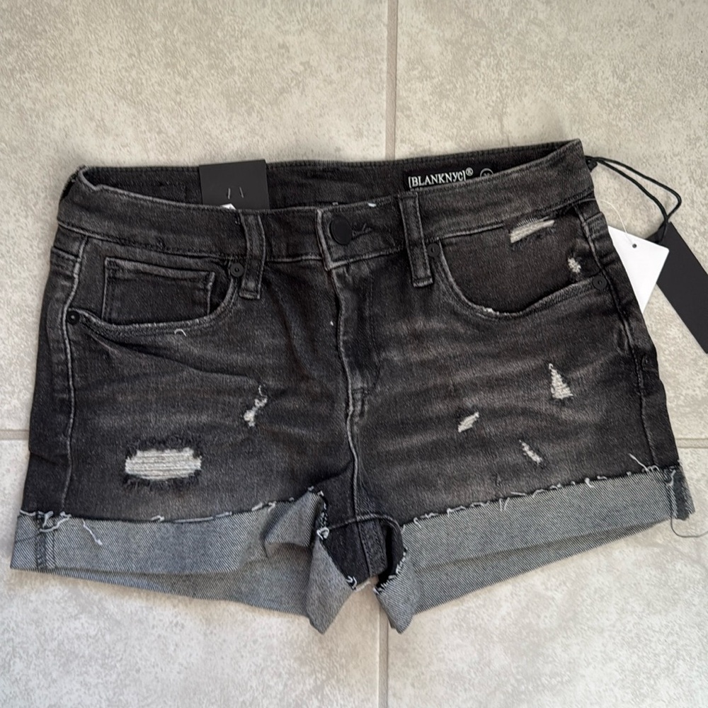 NWT BLANK NYC Black Denim Shorts
